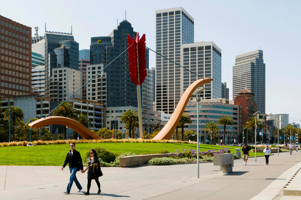 Скульптура «Пядь Купидона» в Сан-Франциско. Фото: Rolf Schulten / Globallookpress.com