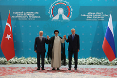 Владимир Путин, Ибрагим Раиси и Реджеп Таийп Эрдоган