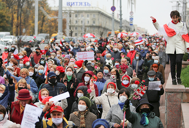 Выступление белорусской оппозиции в Минске, 2020 год
