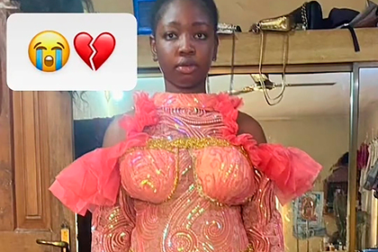 Блогерша заказала пошив платья онлайн и рассмеялась во время его примерки