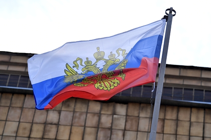 Над телевизионным центром в Запорожской области установили флаг России
