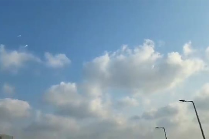 Работа «Железного купола» в Израиле попала на видео