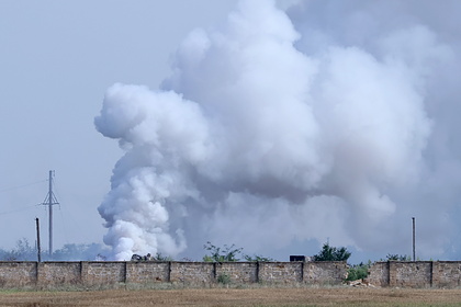Взрывы на складе боеприпасов в Крыму прекратились