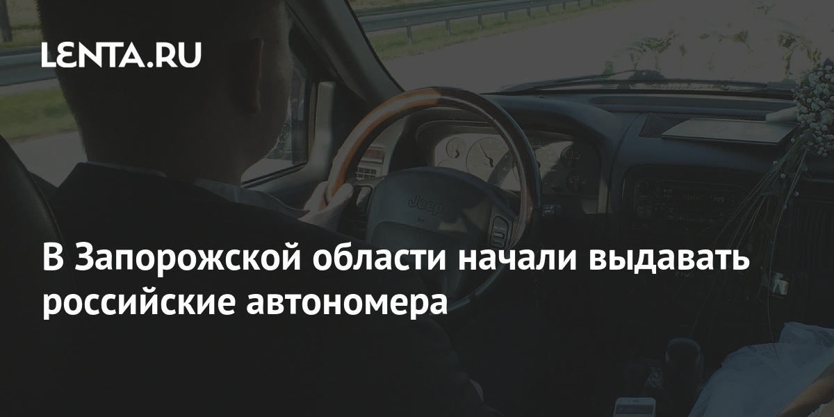 В Запорожской области начали выдавать российские автономера: Украина ...