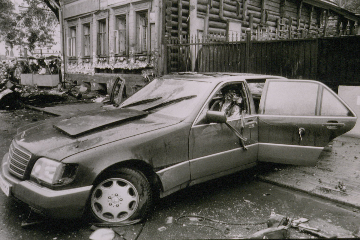 Mercedes Бориса Березовского после покушения 