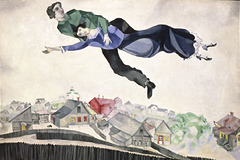Марк Шагал, «Над городом», 1914–1918 гг.