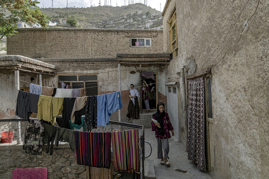 Вид на подпольную школу в Кабуле, Афганистан, 30 июля 2022 года