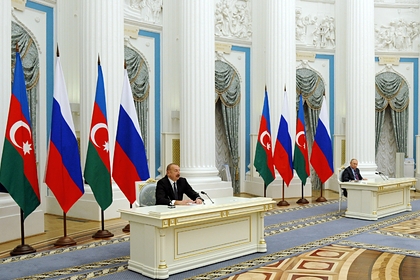 Путин и Алиев обсудили ситуацию в Южном Карабахе