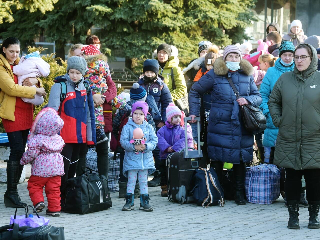 Украинские беженки фото