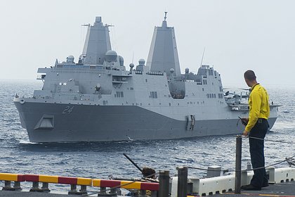 Американский военный корабль зашел в порт Литвы