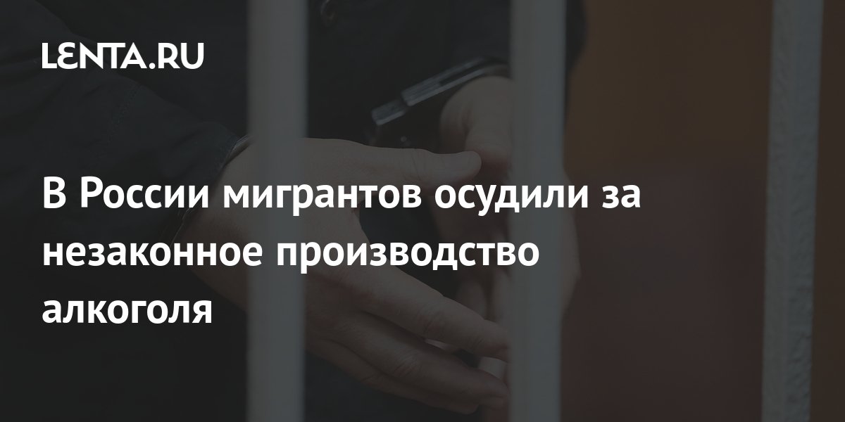 В России мигрантов осудили за незаконное производство алкоголя ...