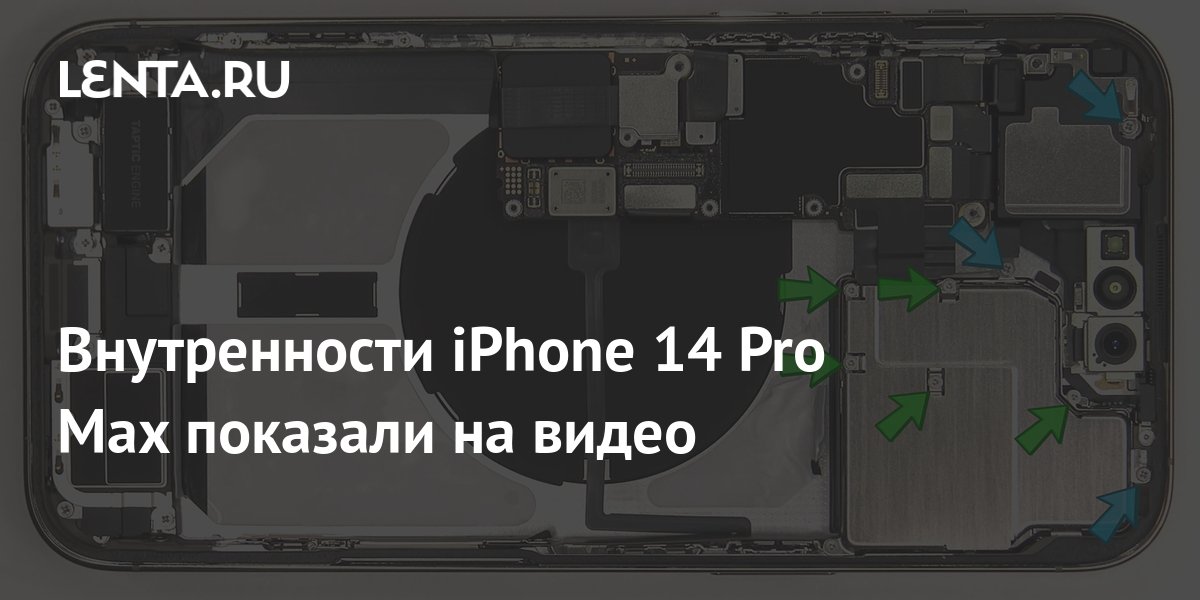 Внутренности iPhone 14 Pro Max показали на видео: Гаджеты: Наука и ...