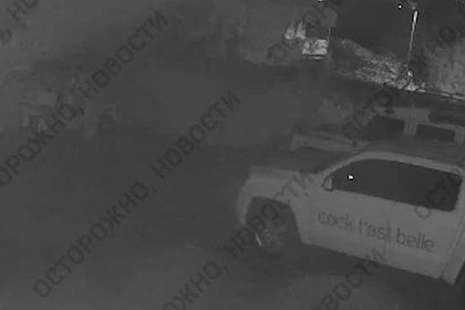 Поджог автомобиля ведущего Киселева в Крыму попал на видео