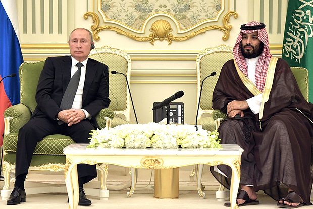 Владимир Путин и Мухаммед ибн Салман аль Сауд