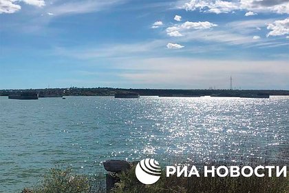 Украинские войска перегородили реку во избежание захода российских кораблей