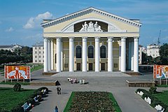 Здание Государственного музыкального театра Марийской АССР в столице Йошкар-Оле.