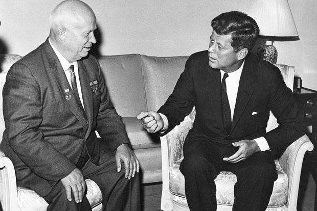Никита Хрущёв и Джон Кеннеди