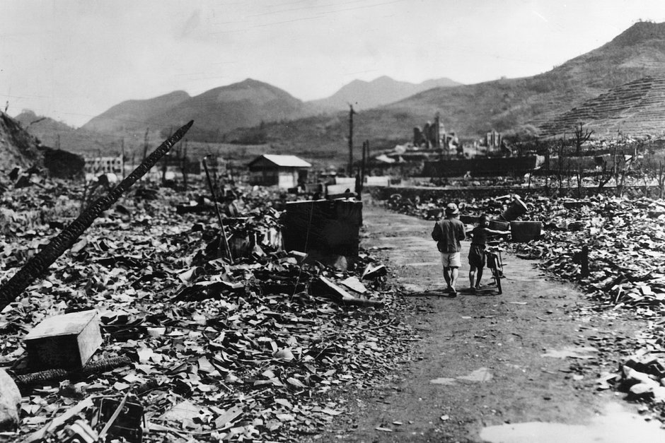 Последствия бомбардировки Нагасаки