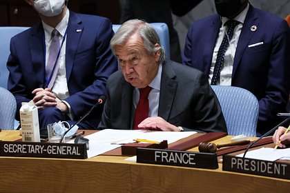Генсек ООН счел необходимым продолжать контакты с Россией