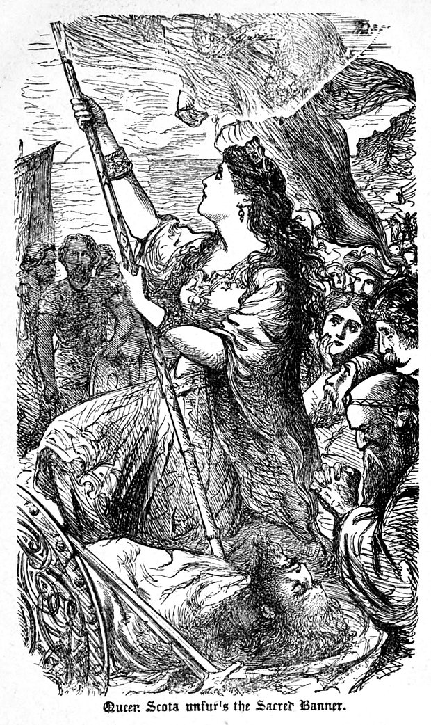 Скота на иллюстрации к «Истории Ирландии», изданной в 1867 году