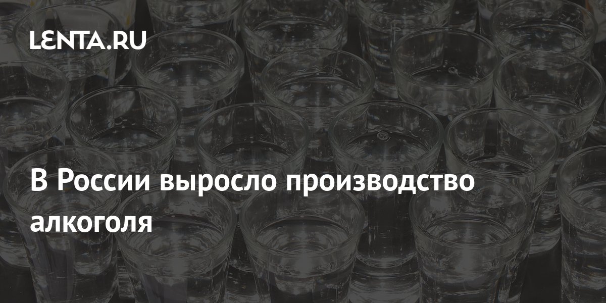 В России выросло производство алкоголя: Рынки: Экономика: Lenta.ru