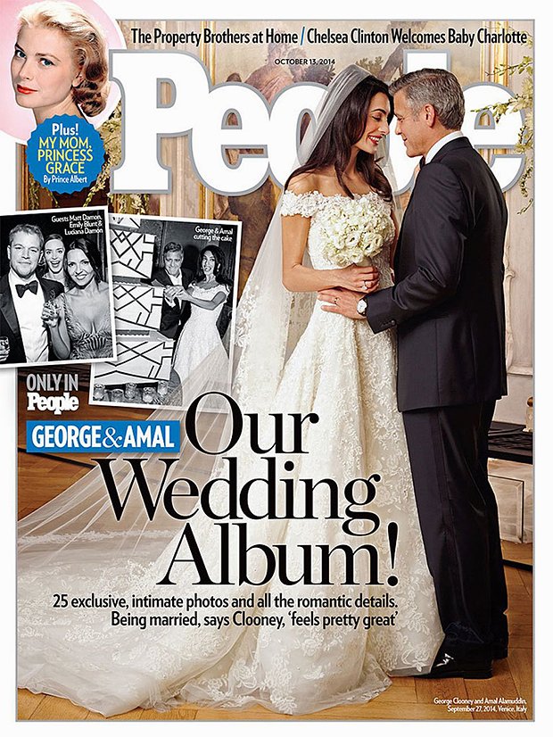 Новобрачные на обложке журнала People. Изображение: журнал People