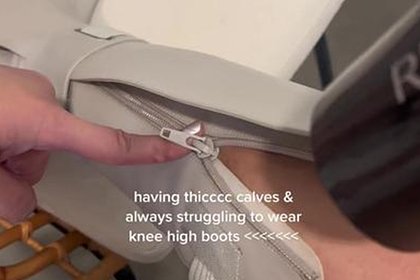 Блогерша показала способ носить высокие сапоги женщинам с полными ногами