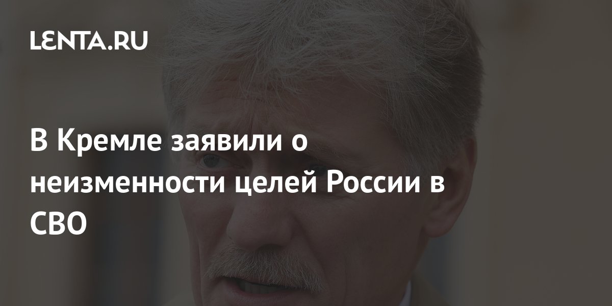 В кремле раскрыли цели операции