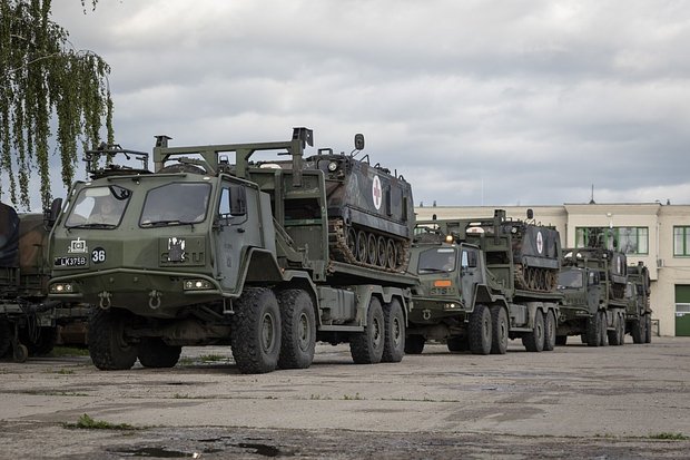 Переданные Украине бронетранспортеры M113. Фото:Lietuvos kariuomenė