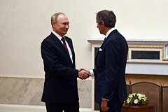 Владимир Путин и Рафаэль Гросси