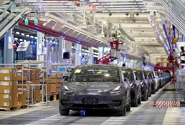 Завод Tesla в Китае