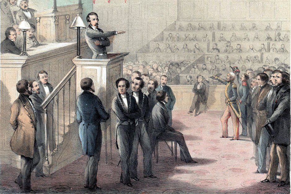 Принц Луи-Наполеон приносит президентскую присягу в 1848 году