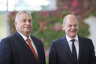Виктор Орбан и Олаф Шольц