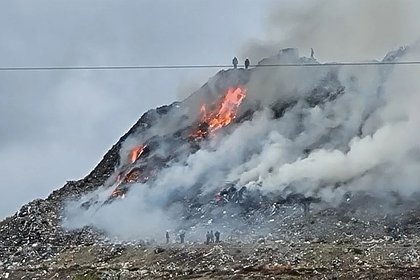 Жители российского села потребовали закрыть свалку из-за пожаров
