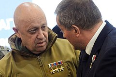 Евгений Пригожин (слева)