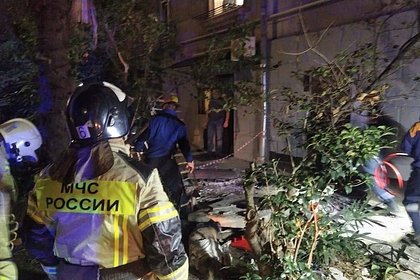 Спасатели в Сочи приступили к ликвидации последствий обрушения балкона