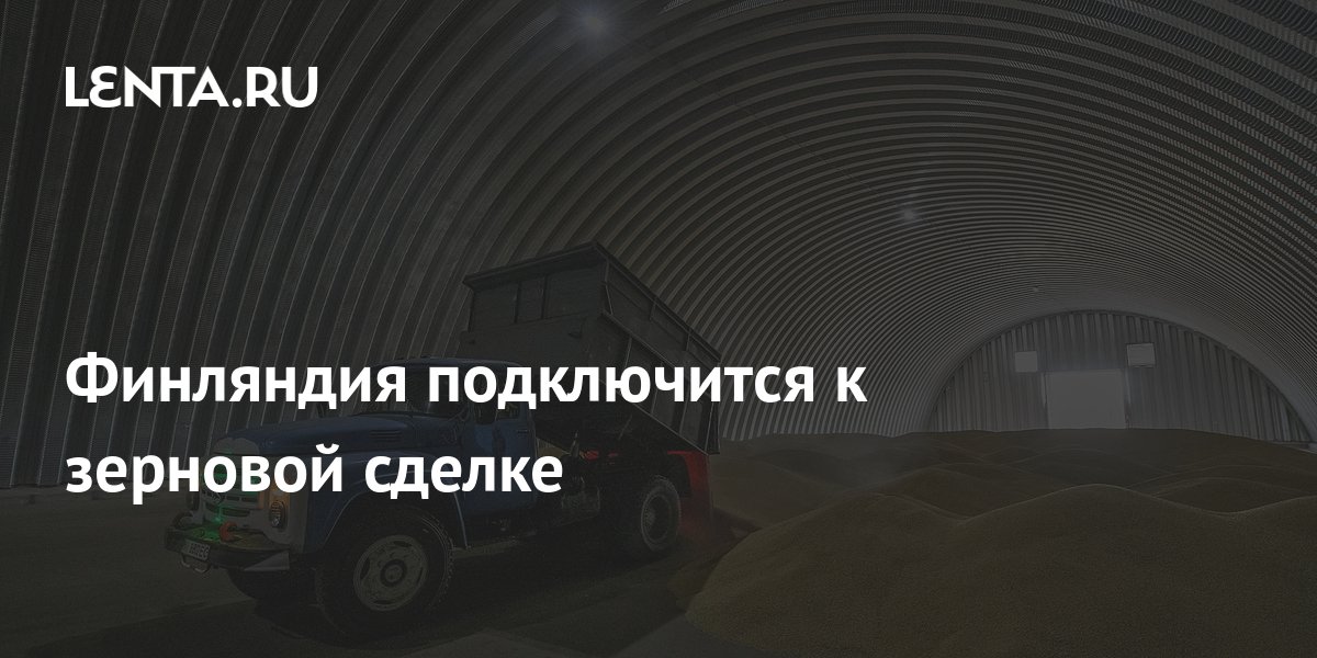 Финляндия решила подключиться к зерновой сделке