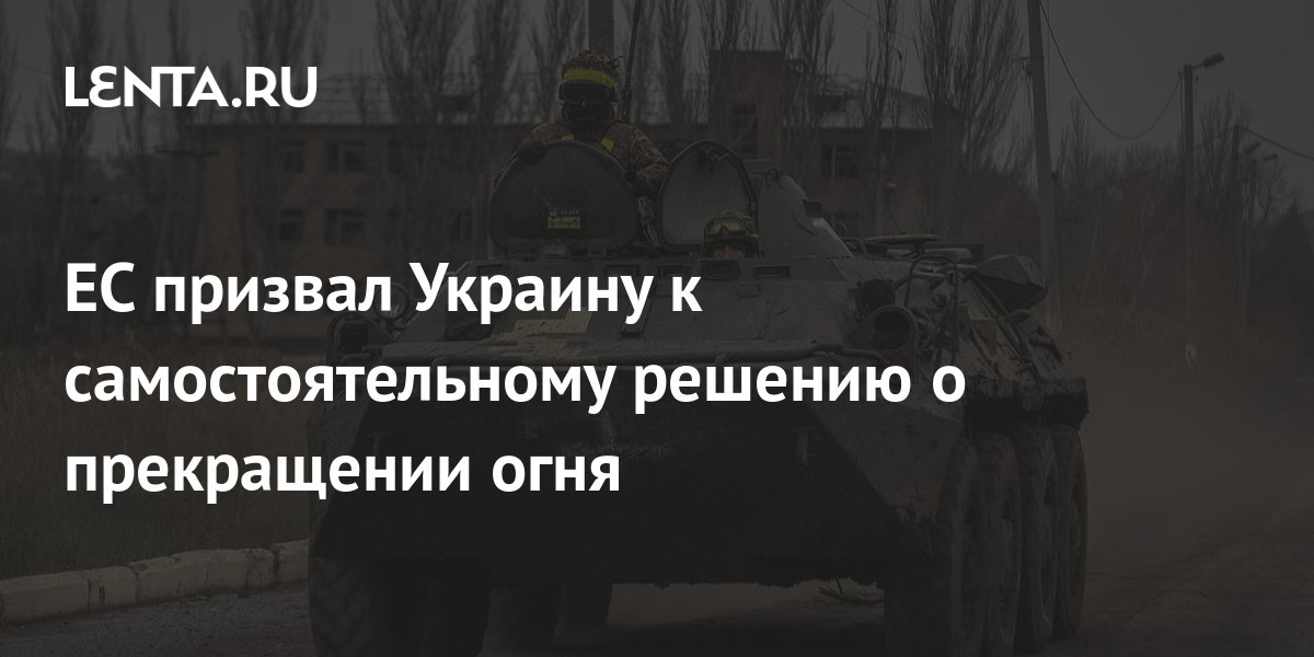 ЕС призвал Украину к самостоятельному решению о прекращении огня ...