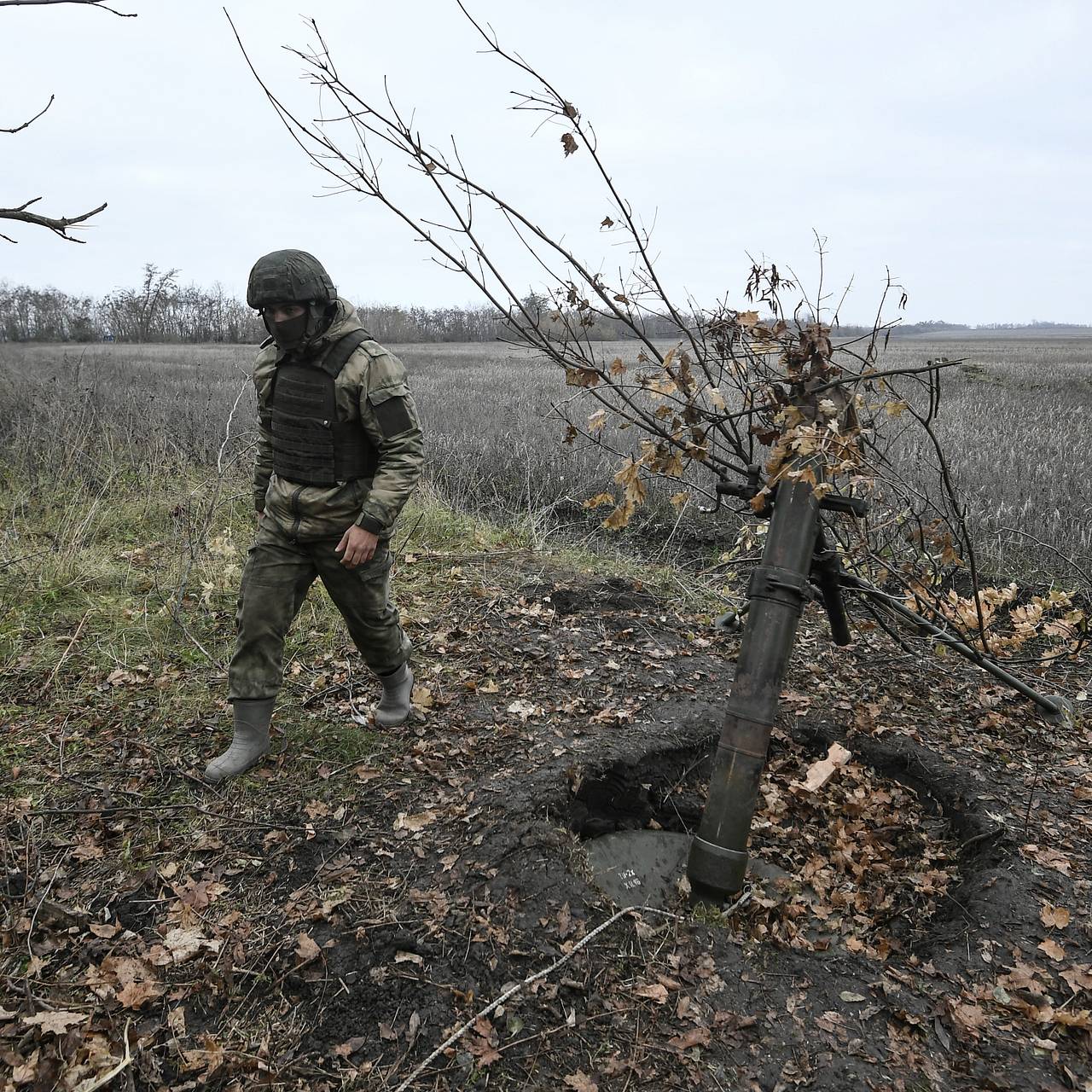 Сегодня 13 ноября. Российские военные на Украине.