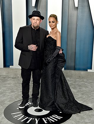 Николь Ричи с мужем Джоэлом Мэдденом на вечеринке Vanity Fair Oscar Party в 2020 году