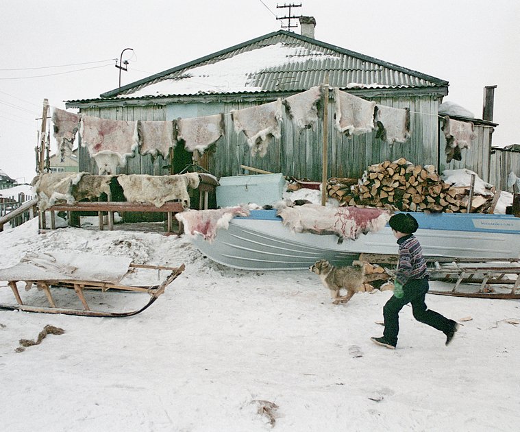 Ненецкий поселок оленеводов на Ямале, 1990 год 