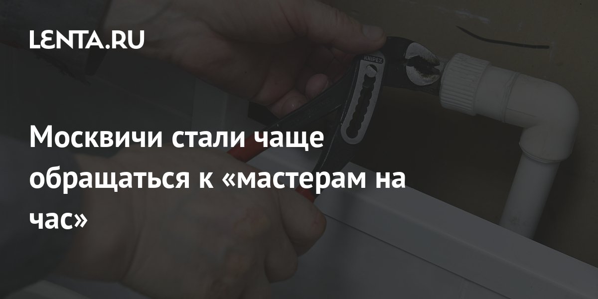 Москвичи стали чаще обращаться к «мастерам на час»: Дом: Среда обитания ...