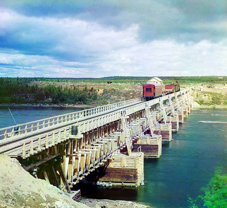 Железнодорожный мост в Карелии