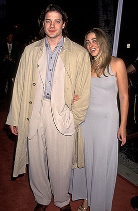 Брендан Фрейзер с бывшей женой Эфтон Смит, 1996 год. Фото: Ron Galella / Ron Galella Collection via Getty Images