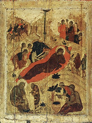 Андрей Рублев «Рождество Христово», 1405 год