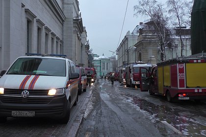 Пожар в старинной усадьбе в центре Москвы потушен