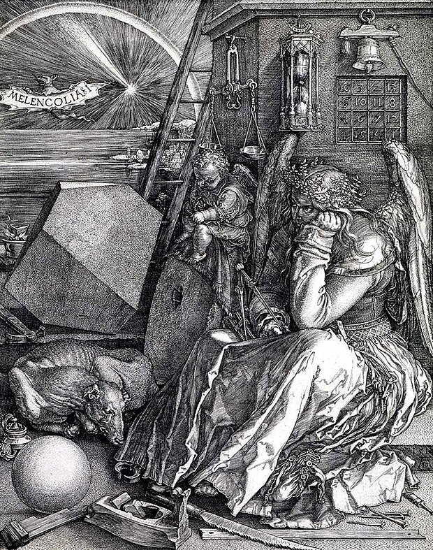Гравюра «Меланхолия», 1514 год. Изображение: Albrecht Dürer