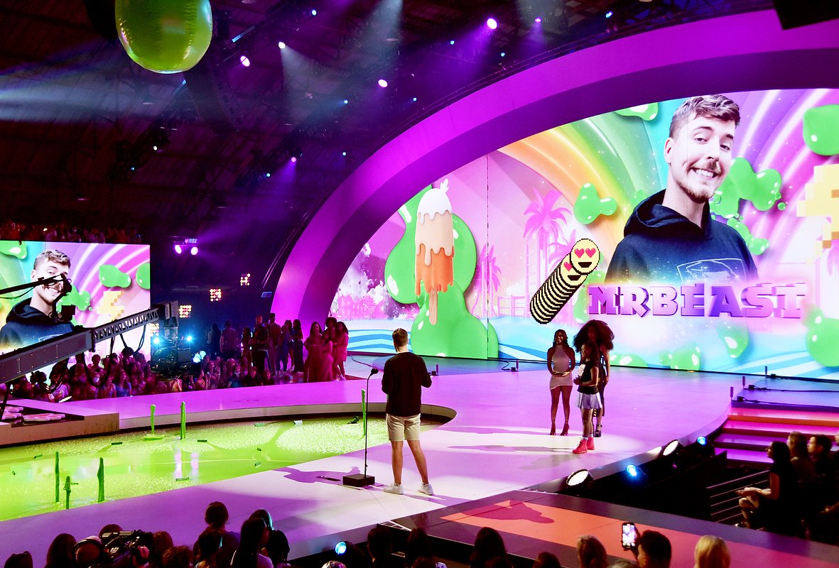 MrBeast на премии Nickelodeon Kid's Choice Awards