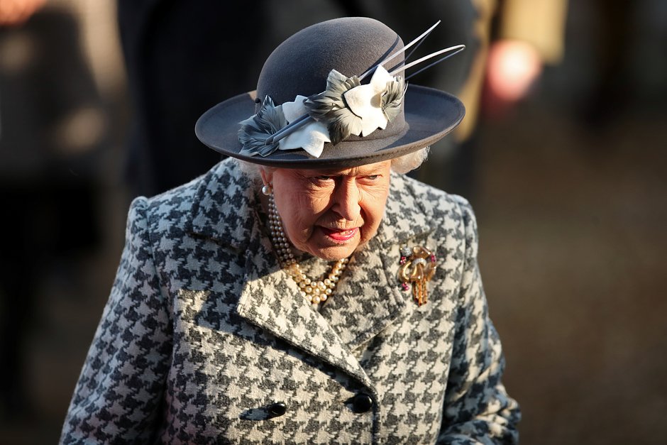 Королева Елизавета II в Сандрингеме. Январь 2020 года.