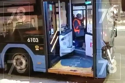 Петербуржцы час ждали помощи в запертом троллейбусе на морозе и попали на видео